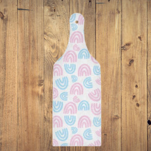Trans Pride Pastel Rainbow Glass Clearboard Board