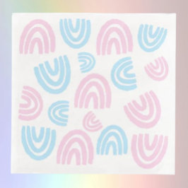 Trans Pride Pastel Rainbow Pappersservett