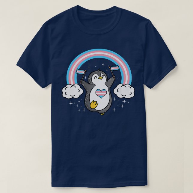 Trans Pride Penguin Transgender-Pride  T Shirt (Design framsida)