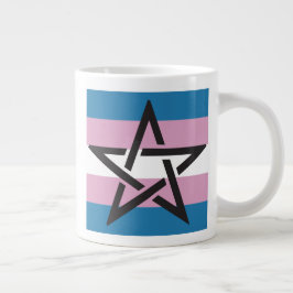 TRANS PRIDE PENTAGRAM MUGG JUMBO MUGG