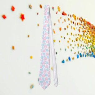 Trans Pride Rainbow Elegance Necktie Slips