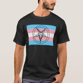 Trans Pride Sigil of Baphomet T Shirt