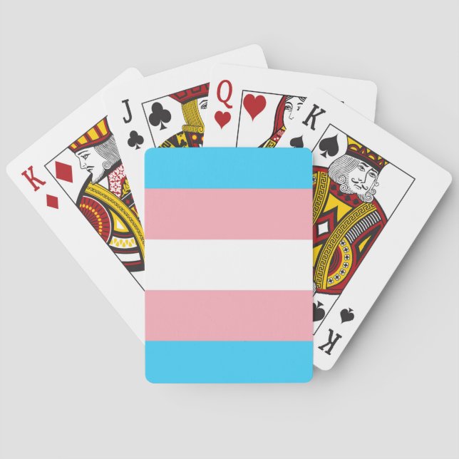trans.-pride som leker kort casinokort (Baksidan)