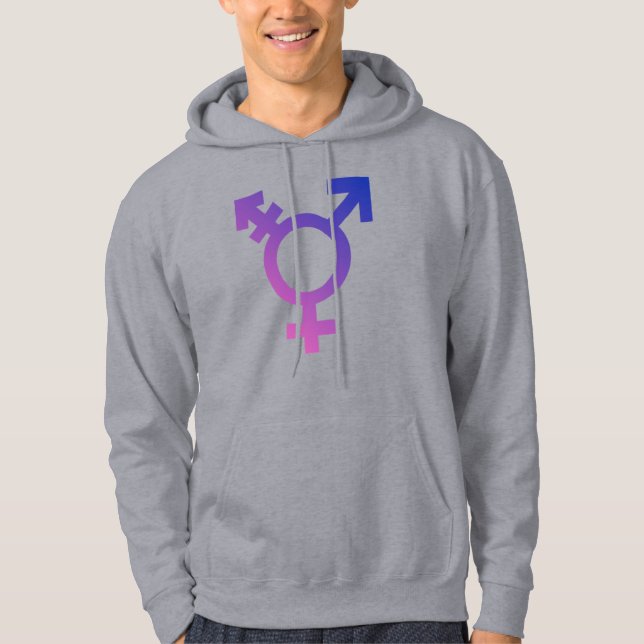 Trans Pride-symbol Hoodie (Framsida)