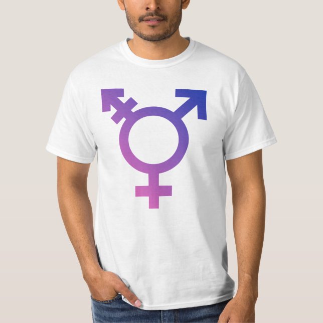 Trans Pride-symbol T Shirt (Framsida)
