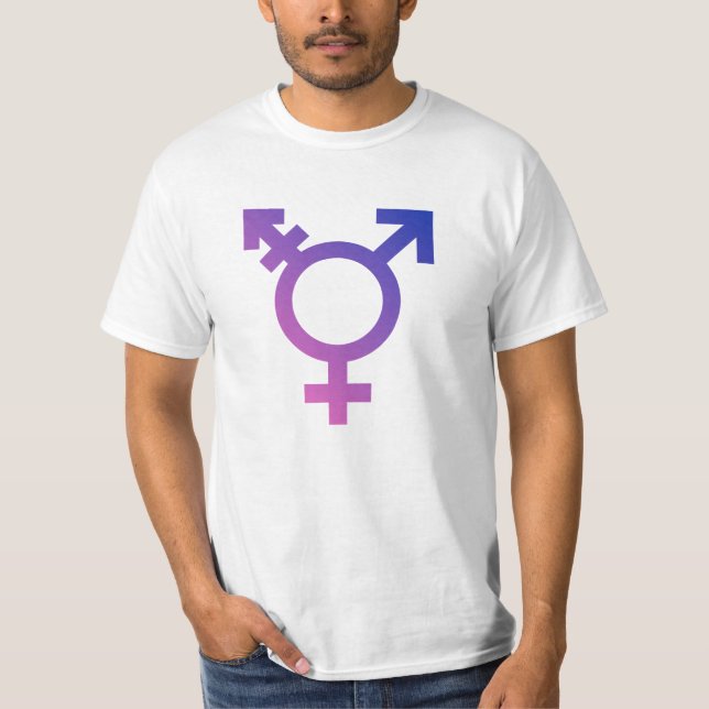 Trans Pride-symbol T Shirt (Framsida)
