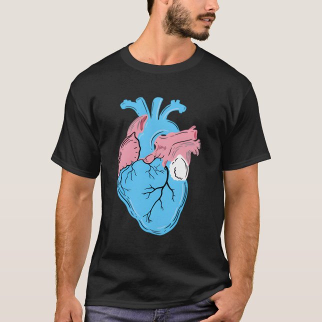 Trans Pride Transgender T Shirt (Framsida)