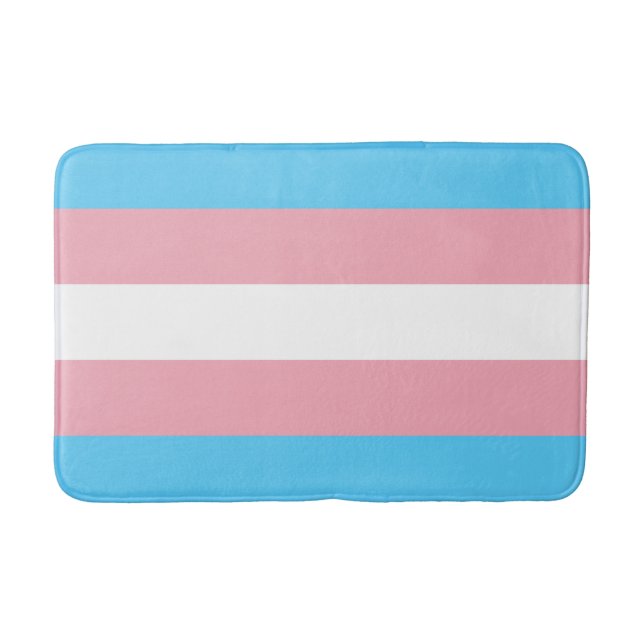 Trans Pride (Transpersoners Pride) Flagga Badrumsmatta (Framsidan)