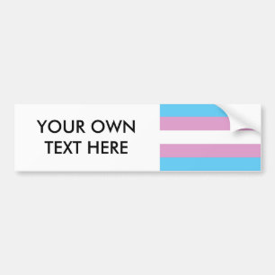 Trans.-prideflagga Bildekal