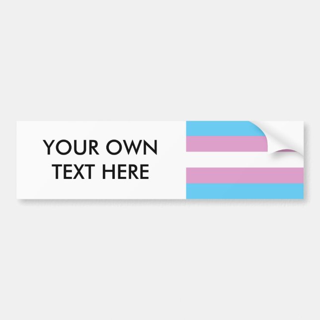 Trans.-prideflagga Bildekal (Framsidan)