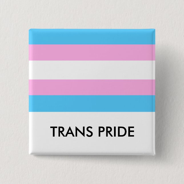 Trans.-prideflagga knäppas knapp (Framsida)