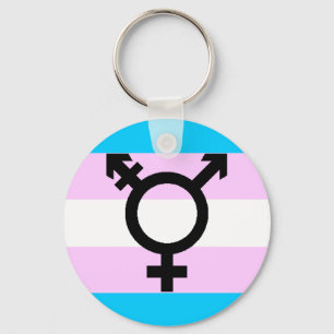 Trans.-pridekeychain - med symbol nyckelring