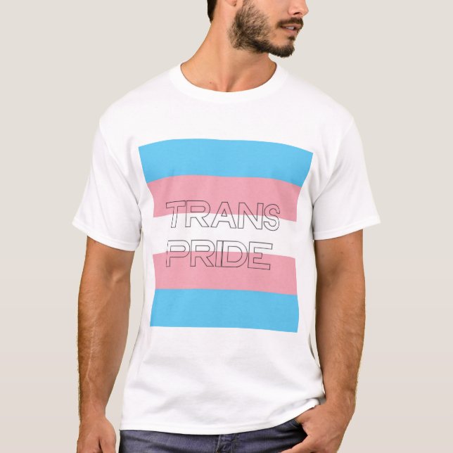 Trans.-prideskjorta T-shirt (Framsida)