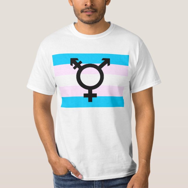 Trans.-prideskjorta Tee Shirt (Framsida)