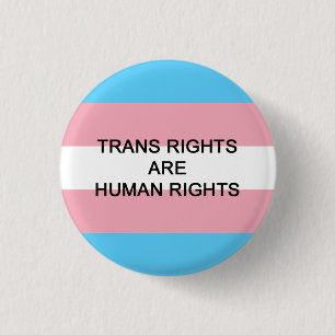 Trans.-rättigheter är mänsklig rättighetemblem knapp