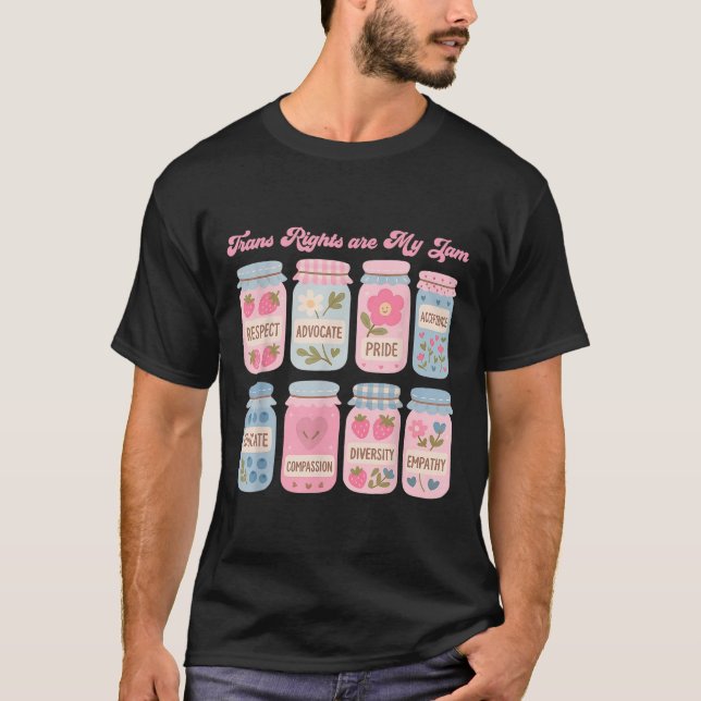 Trans-rättigheter Är Min Grej Subtila Transpersone T Shirt (Framsida)