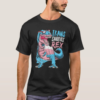 Trans Saurus Rex Allysaurus Dinosaur Transgender L T Shirt