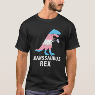 Trans Saurus Rex doinosaur Transgender Trans HBT T Shirt