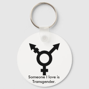 trans.-symbolet, någon som jag älskar, är nyckelring
