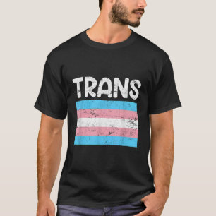 Trans Transgender Flagga HBT Transsexuell Flagga T Shirt