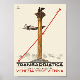 Transadriatica Italien Vintage Affisch 1925