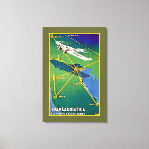 Transadriatica Navigazione Aerea Canvastryck