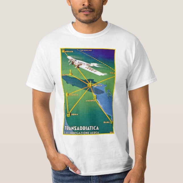 Transadriatica Navigazione Aerea Tee Shirt (Framsida)