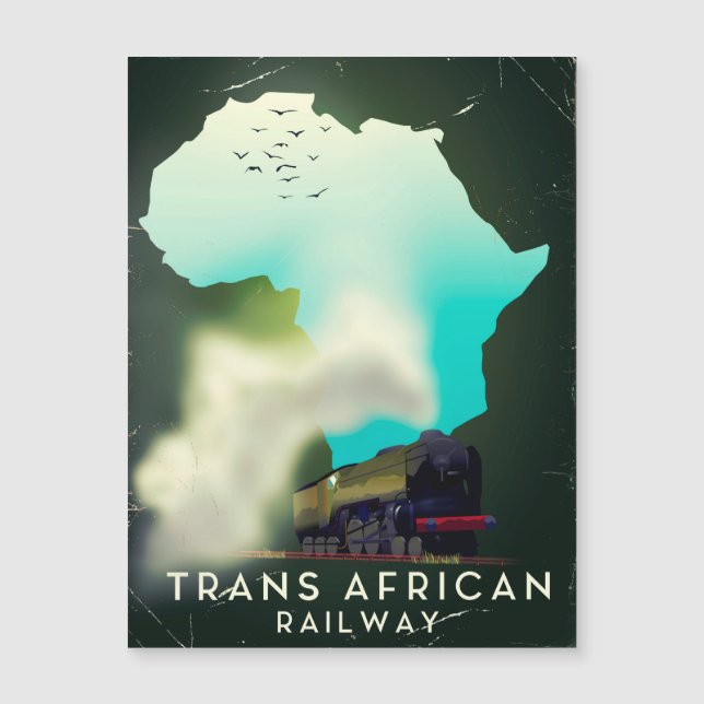 Transafrikanska järnvägsreseaffisch (Framsida)