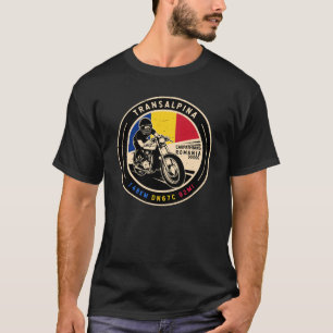 Transalpina Rumänien Motorcykel T Shirt