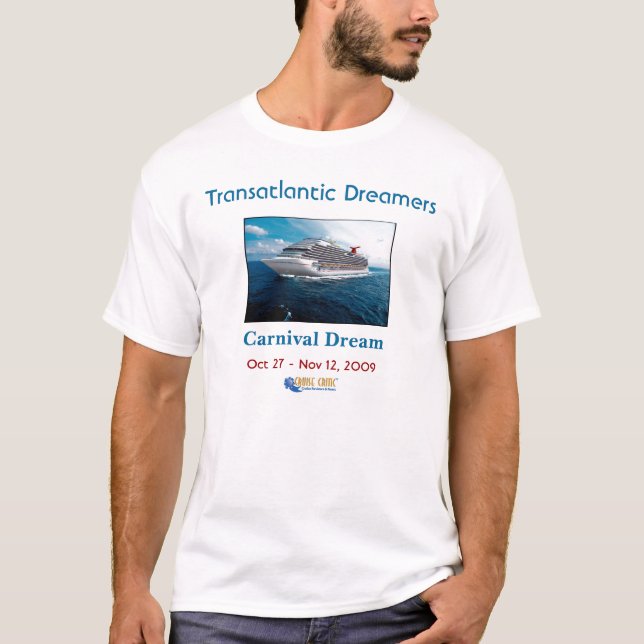 Transatlantic drömmare - manar t-skjorta t shirt (Framsida)