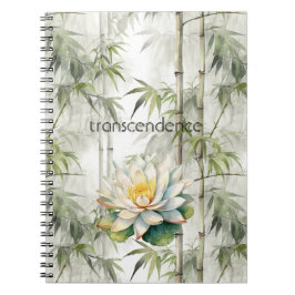 Transcendens Lotus Bambu Lugnhet Buddhism Anteckningsbok