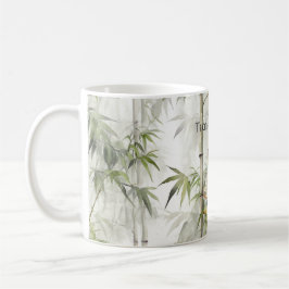 Transcendens Lotus Bambu Lugnhet Buddhism Kaffemugg