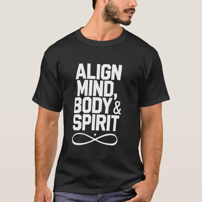 Transcendent Meditasyon Mindfulness Andlig Uppmärk T Shirt (Framsida)