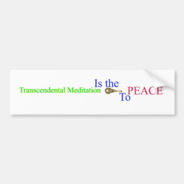 Transcendental meditation det den nyckel- FREDEN Bildekal