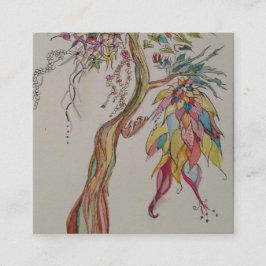 Transcending Ancestral Träd Fyrkantigt Visitkort