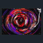 TRANSCIENCE FOTOTRYCK<br><div class="desc">A surreal depiction of a soul being played as a vinyl record. An original art piece that evokes deep feelings.</div>