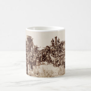 Transcontinental järnväg - guld- spikeceremoni kaffemugg