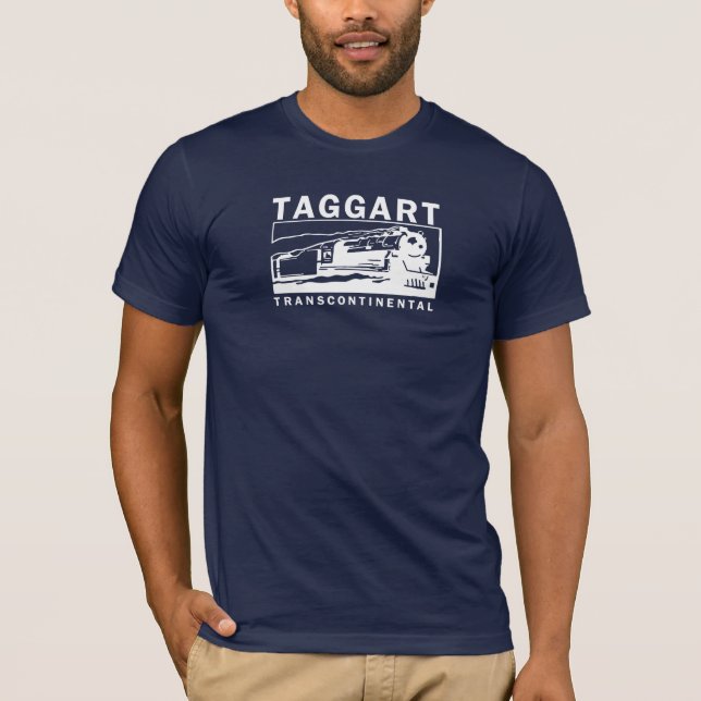 Transcontinental Taggart/vitlogotyp Tee (Framsida)