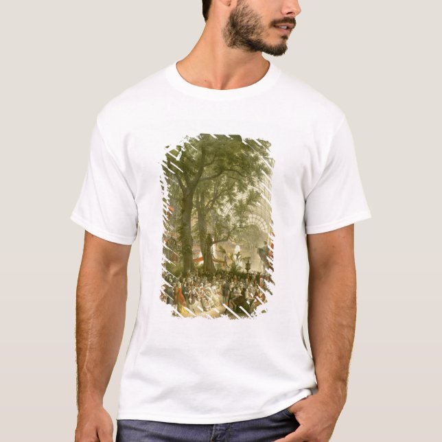 Transept av den Crystal slotten, färgad 1851 (tänt Tee Shirt (Framsida)