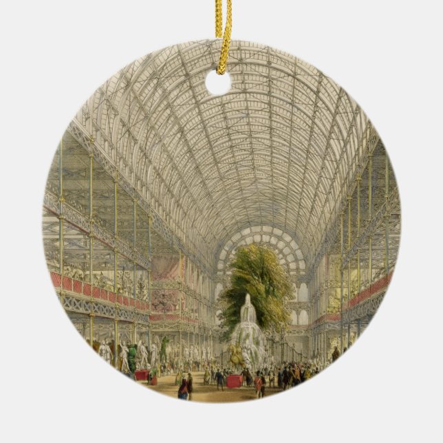 Transept av den Crystal slotten, pub. vid dag och Julgransprydnad Keramik (Framsidan)