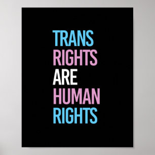 Transeuropeiska höger är mänskliga höger - färg poster