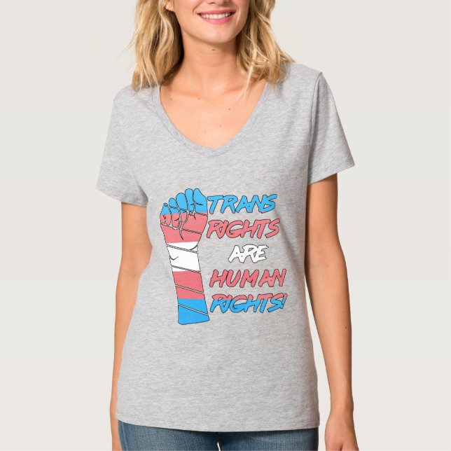 Transeuropeiska Höger är mänskliga Höger T Shirt (Framsida)