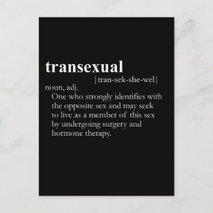 TRANSEXUAL (definition) Vykort