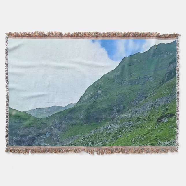 Transfagarasan Alpin Sluttning – Rumänien Fotograf Filt (Framsidan)