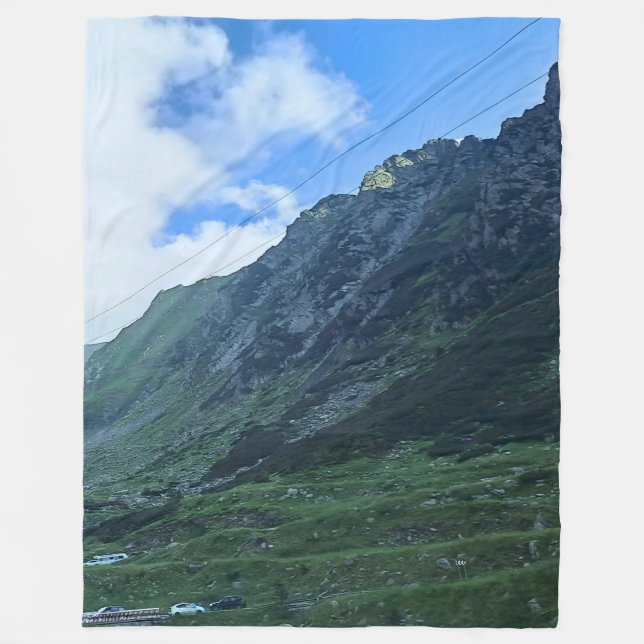 Transfagarasan Bergsväg - Rumänien Fleecefilt (Framsidan)