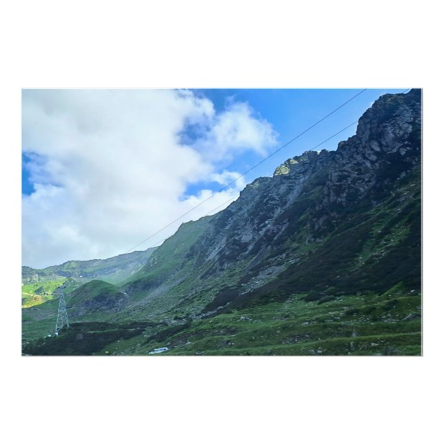 Transfagarasan Bergsväg - Rumänien Fototryck (Framsidan)