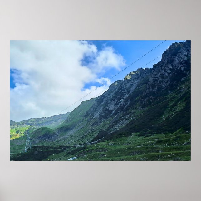 Transfagarasan Bergsväg - Rumänien Poster (Framsidan)
