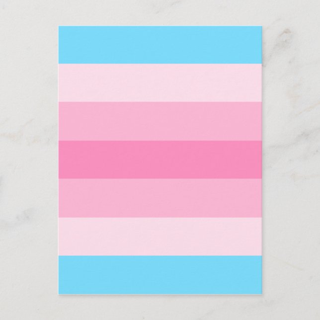 transfeminin flagga vykort (Framsida)