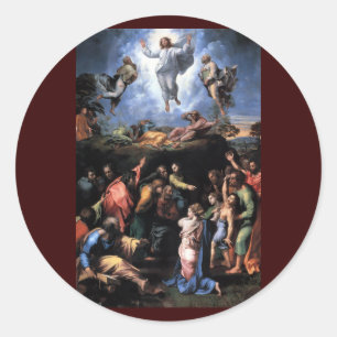 TRANSFIGURATION AV JESUS RUNT KLISTERMÄRKE