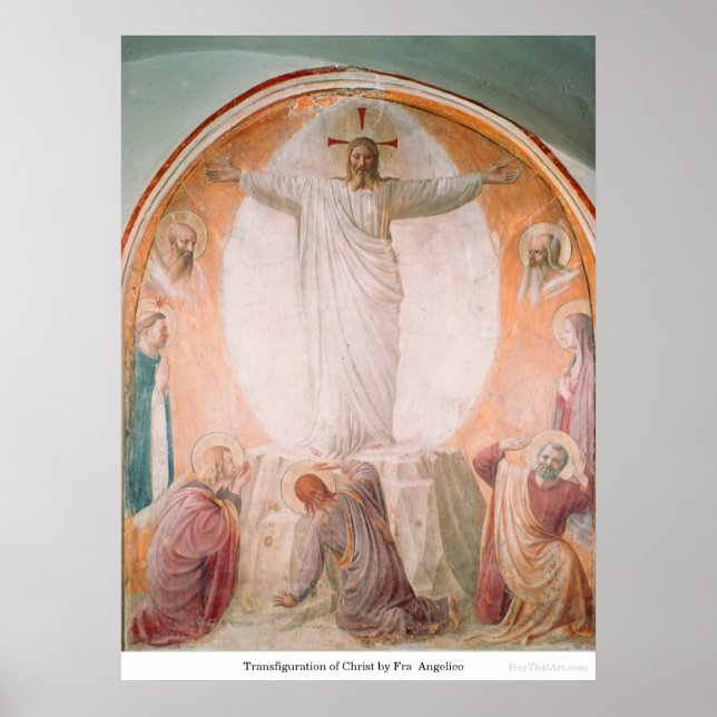 Transfiguration of Christ by Fra Angelico Poster (Framsidan)